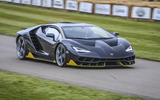 Flat out in a Lamborghini Centenario on the Goodwood hillclimb