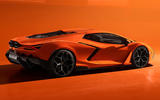 Lamborghini Revuelto rear three quarter studio