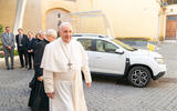 Pope Francis receives new Dacia Duster at The Vatican