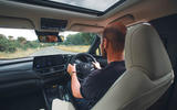 Lexus UX300e interior driving