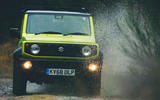 Christmas tree road trip in a Suzuki Jimny
