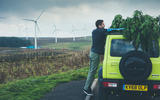 Christmas tree road trip in a Suzuki Jimny