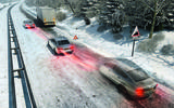 ABS: snow-covered road simulation 