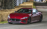 Updated Maserati GranTurismo and GranCabrio run at Goodwood
