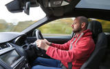 Matt Prior driving the Jaguar E-Pace P300