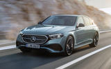 Mercedes Benz E Class front three quarter tracking