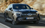 Mercedes benz glc coupe driving front 3 4
