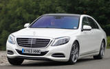 Mercedes S Class front three quarter tracking