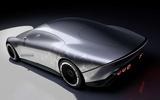 Mercedes AMG GT Four door EV concept rear three quarter