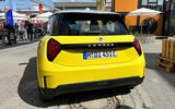 Mini Cooper Electric 2024 yellow rear