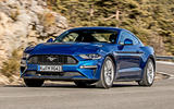 Ford Mustang 2.3 EcoBoost 2018 review cornering front