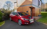 Nissan Leaf Charging Front Three Quarter