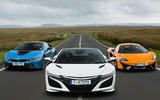 Honda NSX vs BMW i8 vs McLaren 570S: supercars compared