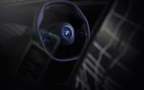 BMW iNext polygonal-shaped steering wheel
