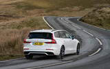 Volvo V60 T8 Polestar Engineered 2019 UK first drive review - on the road rear