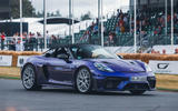 Porsche 718 Boxster Spyder GT4 RS Goodwood front quarter