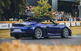 Porsche 718 Boxster Spyder GT4 RS Goodwood rear quarter