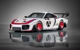 Porsche 935 race car 2018 reveal hero front