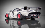 Porsche 935 race car 2018 reveal hero rear