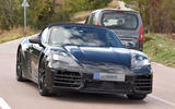 Porsche Boxster EV перед три четверти