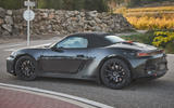 Porsche Boxster EV сзади три четверти