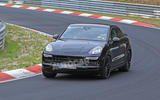 Porsche Cayenne Coupe 2019 spies Nurburgring active rear spoiler 7