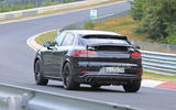 Porsche Cayenne Coupe 2019 spies Nurburgring active rear spoiler 5