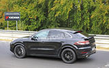 Porsche Cayenne Coupe 2019 spies Nurburgring active rear spoiler 4