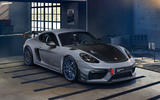 Porsche Cayman GT4RS Manthey Package 2023 front quarter static