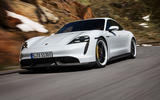2020 Porsche Taycan reveal images - driving front