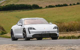 porsche taycan 2020 rt cornering front