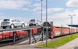 Porsche Leipzig cars loaded on train 2