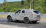 Range Rover prototype Nurburgring side rear