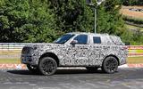 Range Rover prototype Nurburgring side front