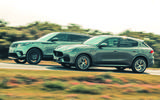 Range Rover Velar and Maserati Grecale side by side