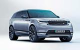 Range Rover Velar EV front three quarter