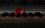 Audi darkened image showing six RS models