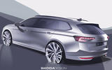 Skoda Superb estate rear