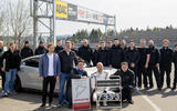 Taycan Nurburgring record with motorsport crew