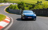 Tesla Model S Plaid Track Pack Nurburgring front tracking