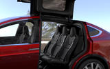 Tesla Model X rear falcon doors