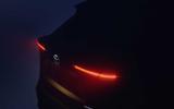 Darkened image of rear of Toyota new small SUV