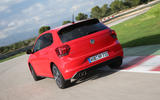 Volkswagen Polo GTI rear on the track