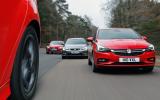 Seat Leon, Ford Focus, Vauxhall Astra versus Mazda 3
