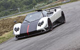 Pagani Zonda Cinque driving - front