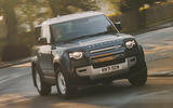 2 Land Rover Defender 2022 long term review cornering front