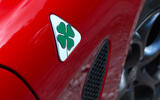 Alfa Romeo Giulia clover badge