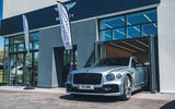 Bentley Flying Spur leaving dealership