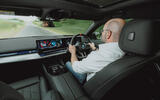 BMW i5 Touring over the shoulder