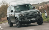 Land Rover Defender 130 front lead